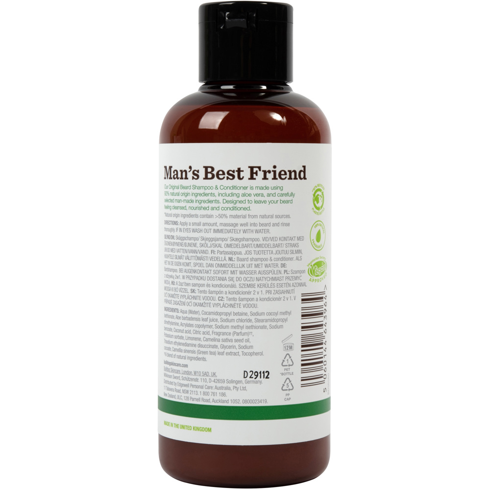 Original Beard Shampoo and Conditioner, 200ml